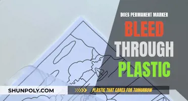 Plastic and Markers: Bleeding or Not?
