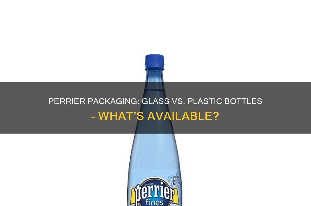 does perrier come in plastic bottles