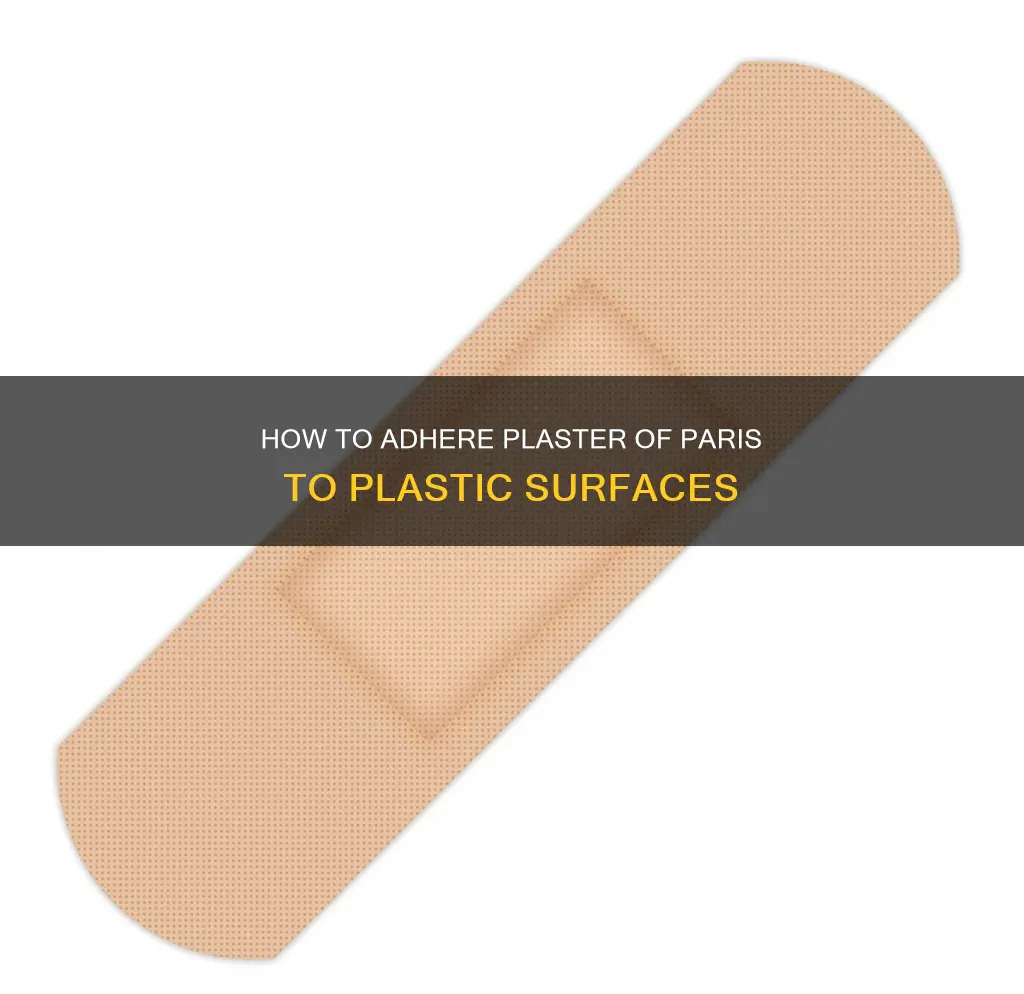 does plaster of paris adhere to plastic
