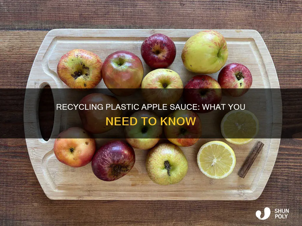 does plastic apple sauce go in the recycling