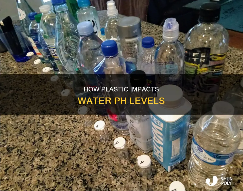 does plastic change the ph of water