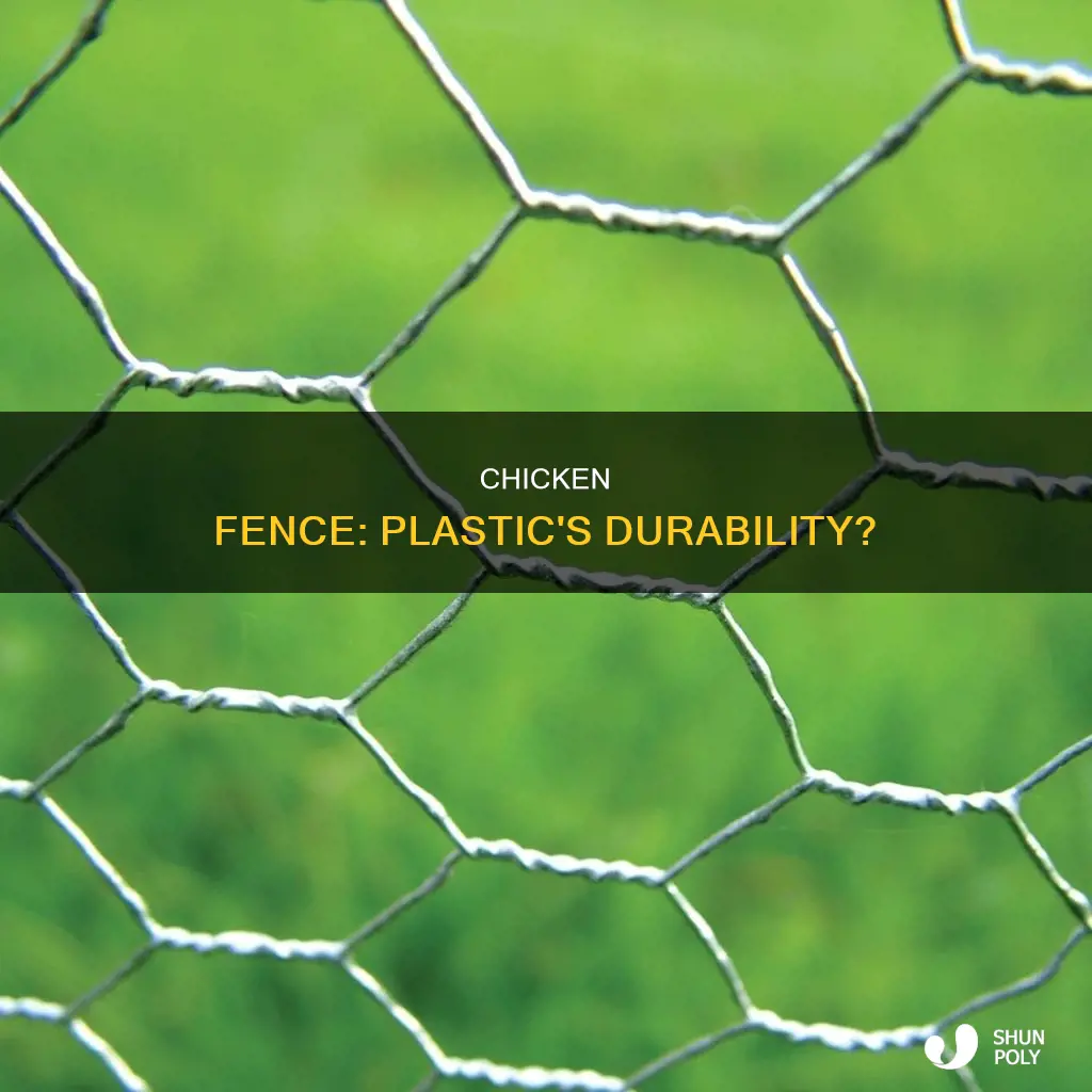 does plastic chicken fence hold up