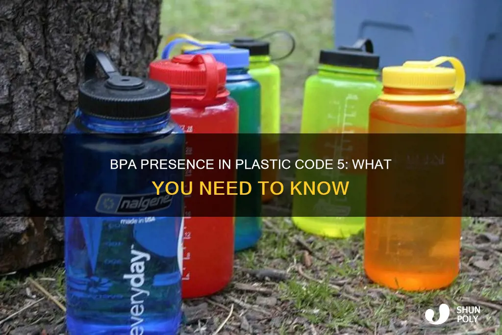 does plastic code 5 have bpa