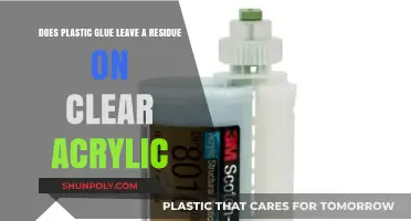 Does Plastic Glue Leave Residue on Clear Acrylic Surfaces?