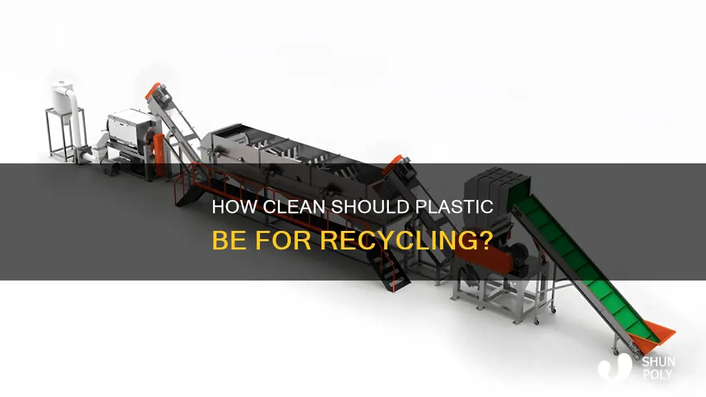 does plastic have to be clean to recycle