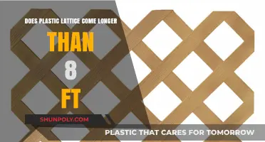 Exploring the Length Options for Plastic Lattice: Beyond 8 Feet?