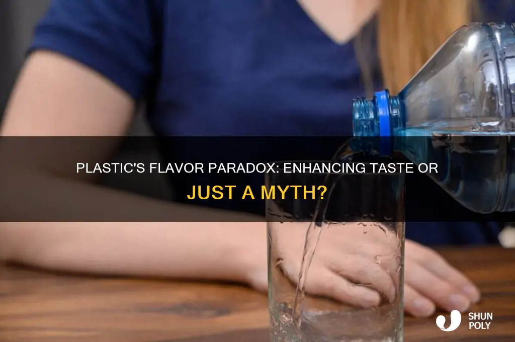does plastic make everything taste better
