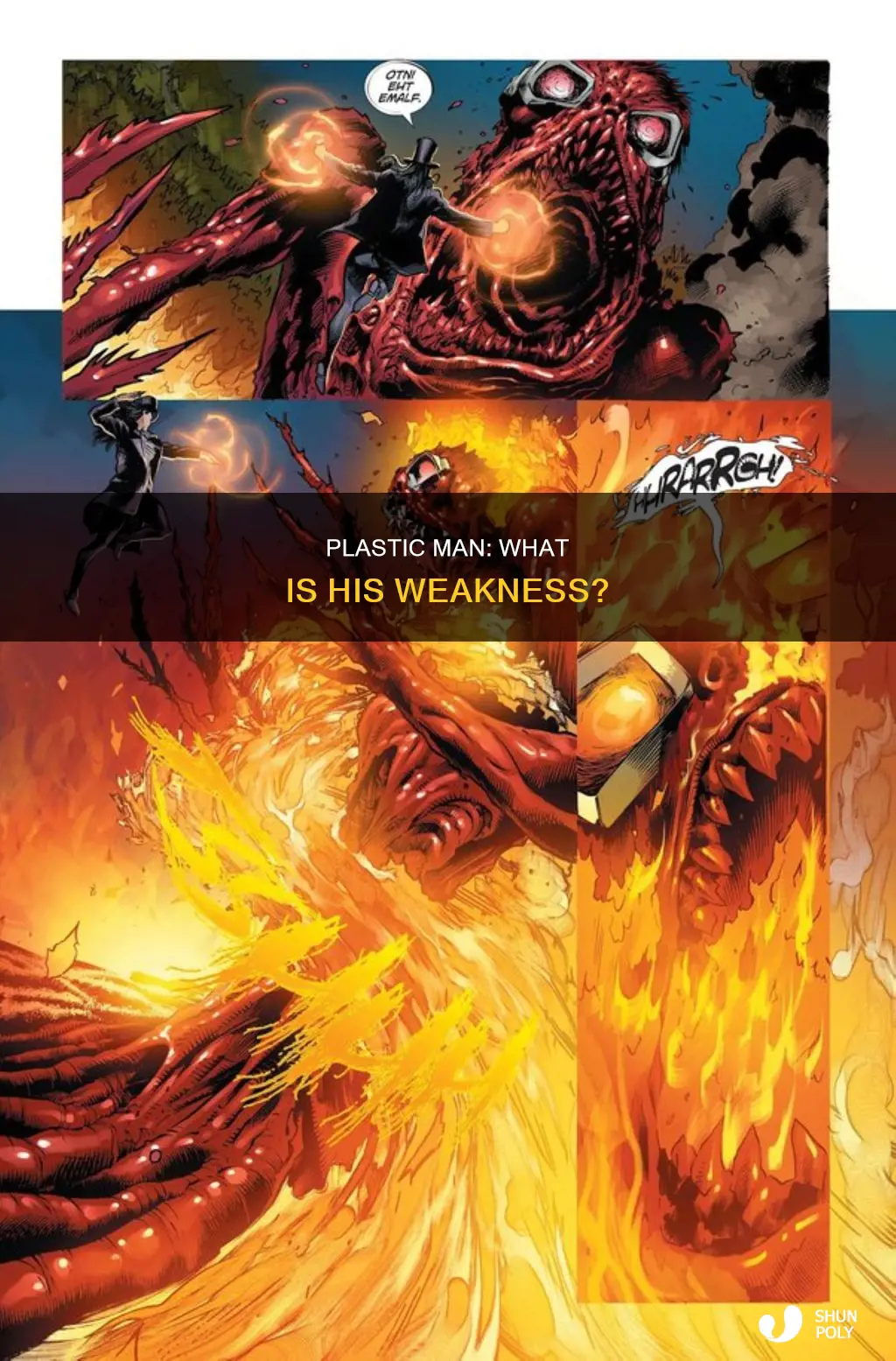 does plastic man have a weakness