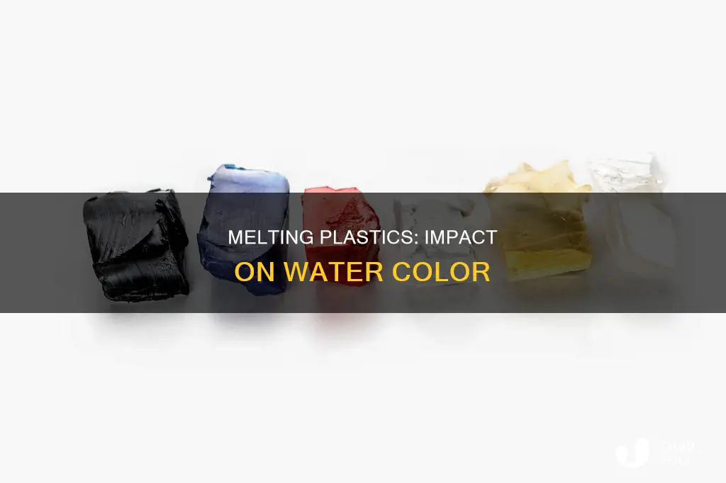 does plastic melt change water color