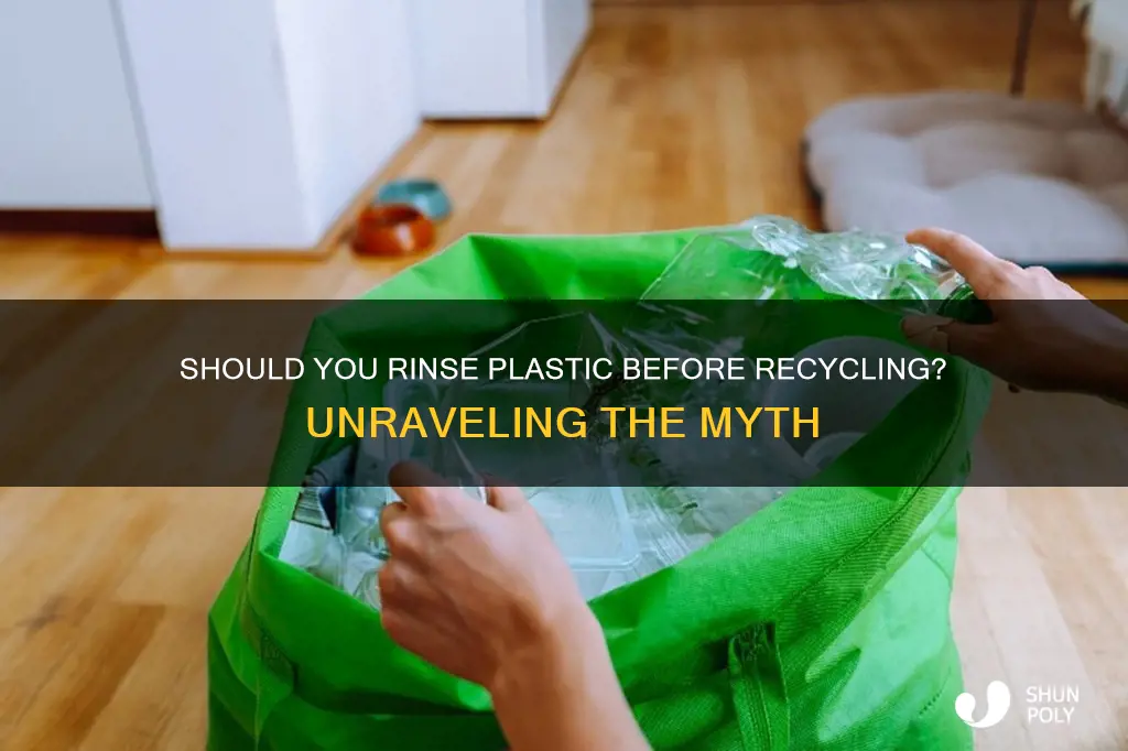 does plastic need to be washed before recycling