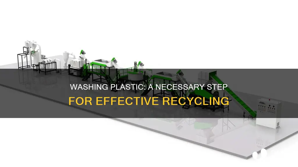 does plastic need to be washed before recycling