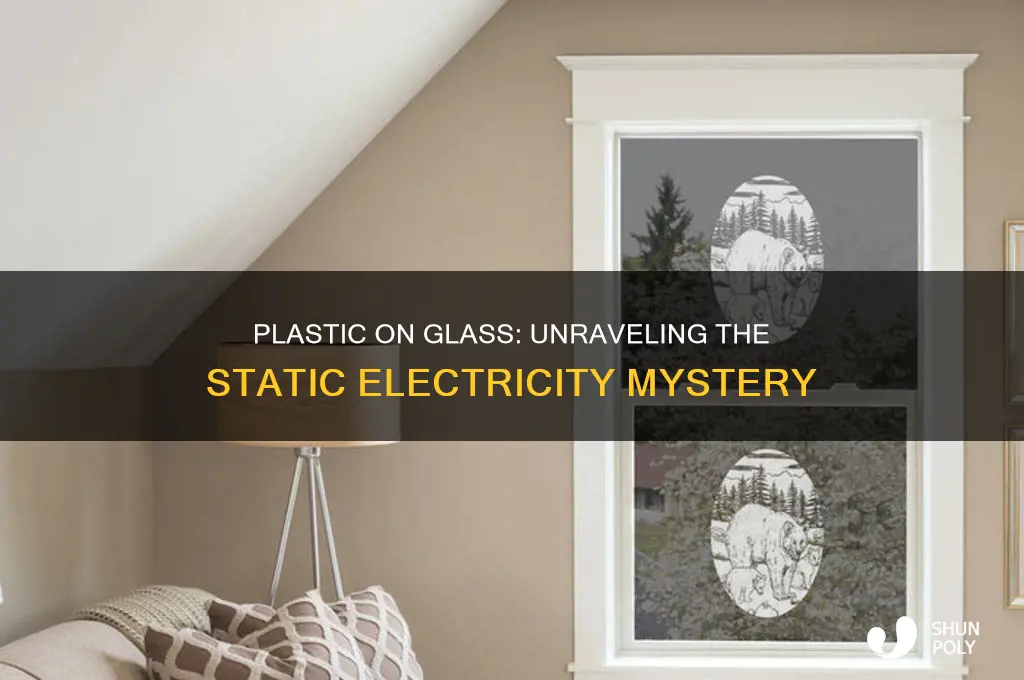 does plastic on glass make static