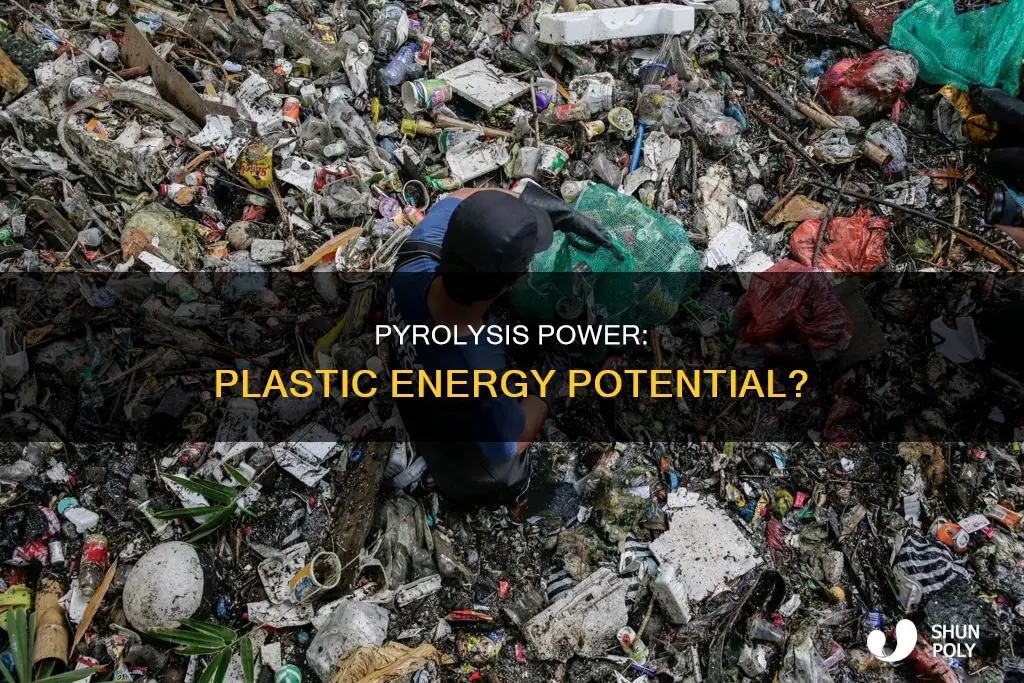 does plastic pyrolysis produce net energy