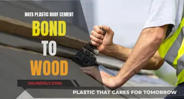 How to Bond Plastic Roof Cement to Wood?