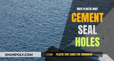 How Plastic Roof Cement Seals Holes