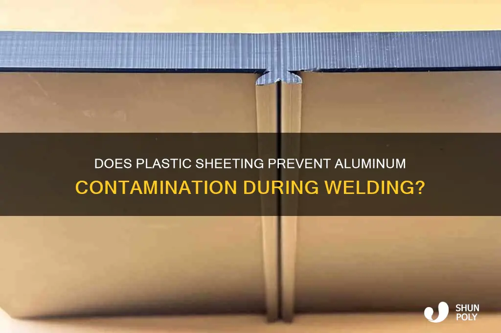 does plastic sheet keep alumnum clean for welding
