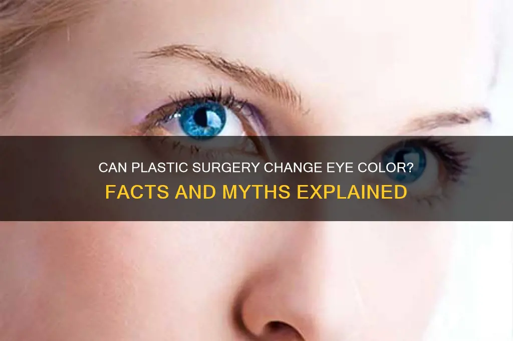 does plastic surgery affect eye color