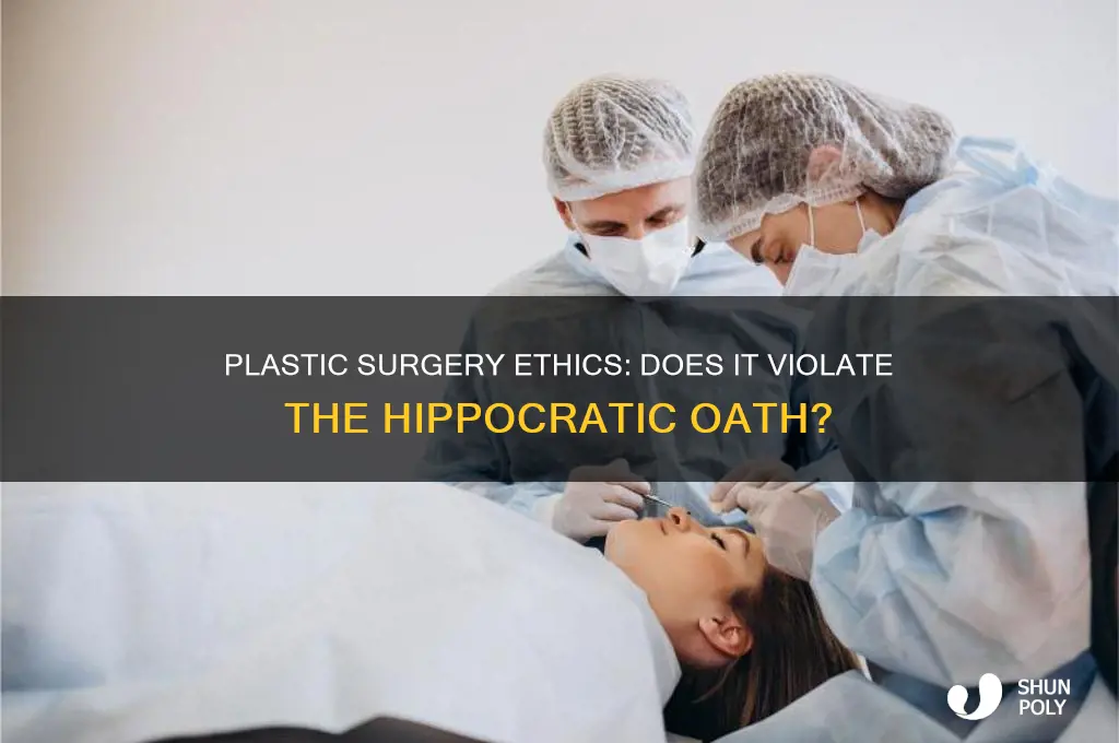 does plastic surgery break hippocratic oath