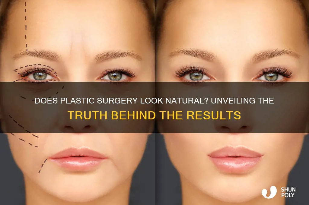 does plastic surgery look natural