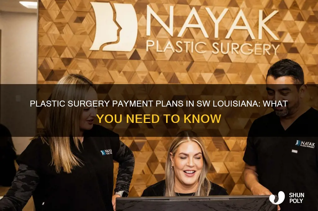 does plastic surgery of sw louisiana offer payment plans