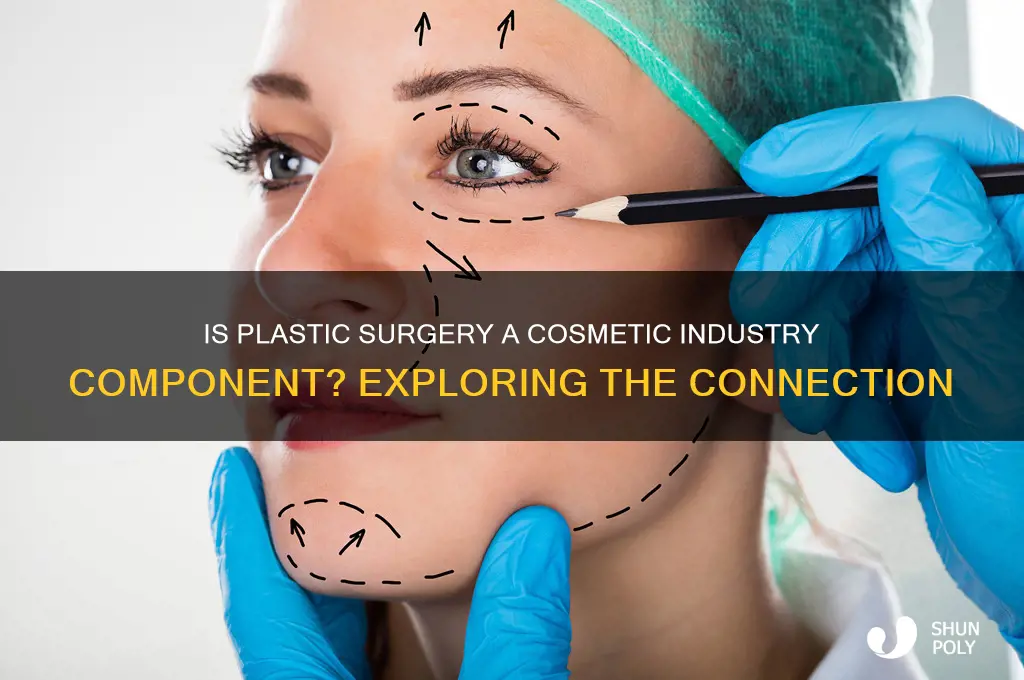 does plastic surgery part of the cosmetics industry