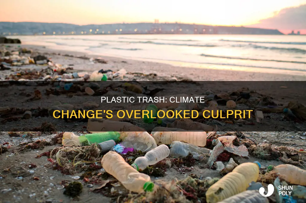 does plastic trash affect climate change