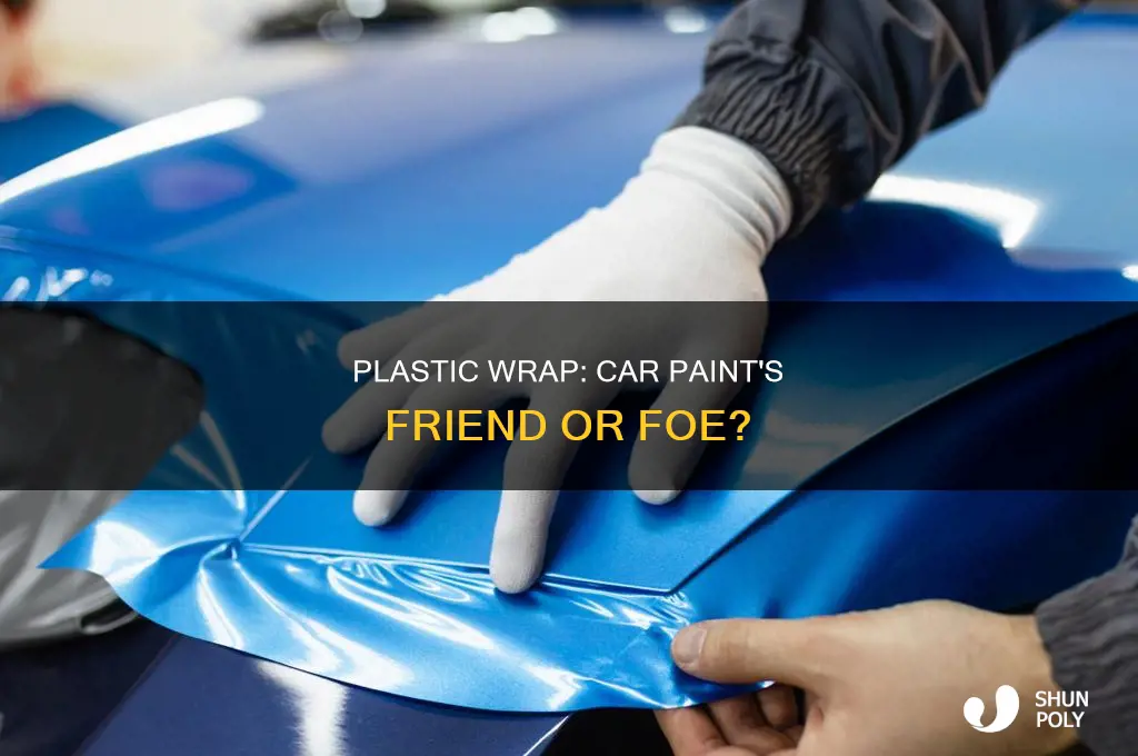 does plastic wrap damage car paint