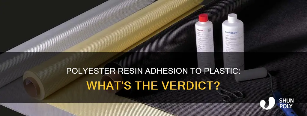 does polyester resin stick to plastic