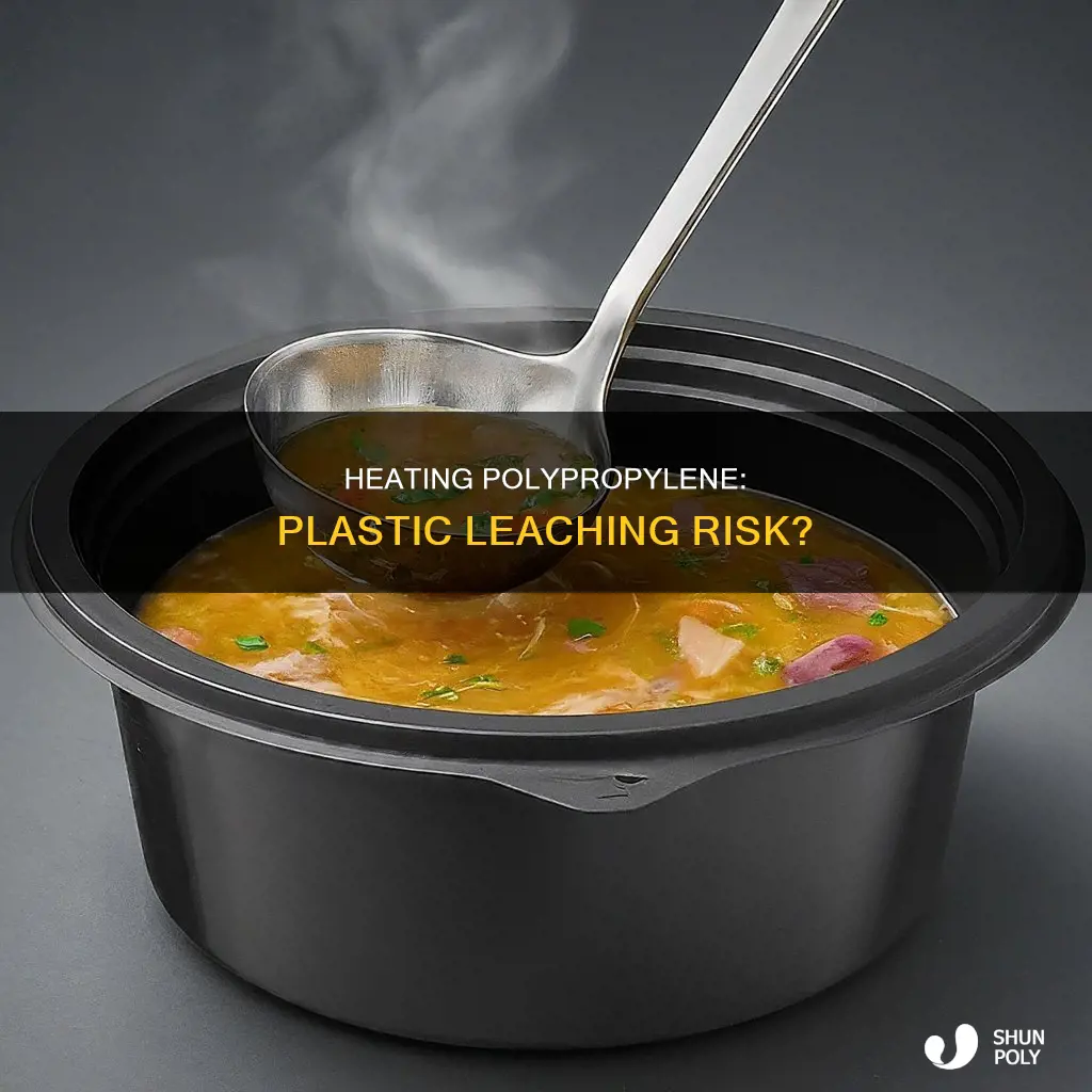 does polypropelene leach plastic when heated
