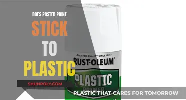 How to Make Poster Paint Stick to Plastic