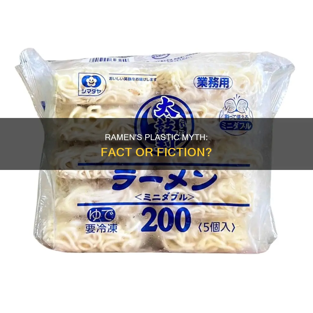 does ramen have plastic in it