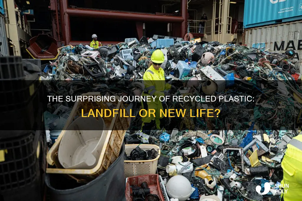 does recycled plastic end up in landfills