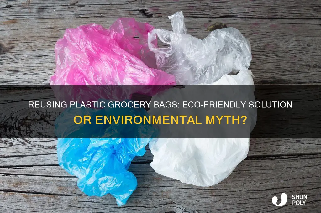does reusing plastic grocery bags help the environment
