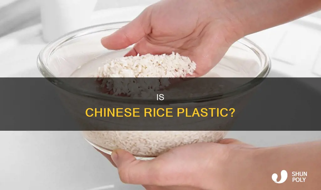 does rice from china have plastic pellets