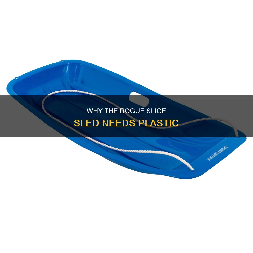 does rogue slice sled need plastic