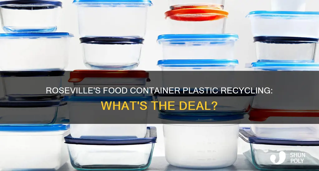 does roseville recycle food container plastic