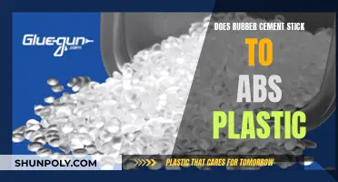 How to Stick Rubber Cement to ABS Plastic
