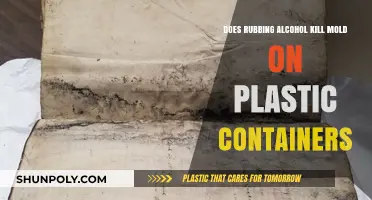 Rubbing Alcohol: Mold's End on Plastic Containers