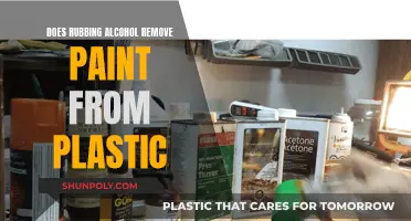 Removing Paint from Plastic Using Rubbing Alcohol