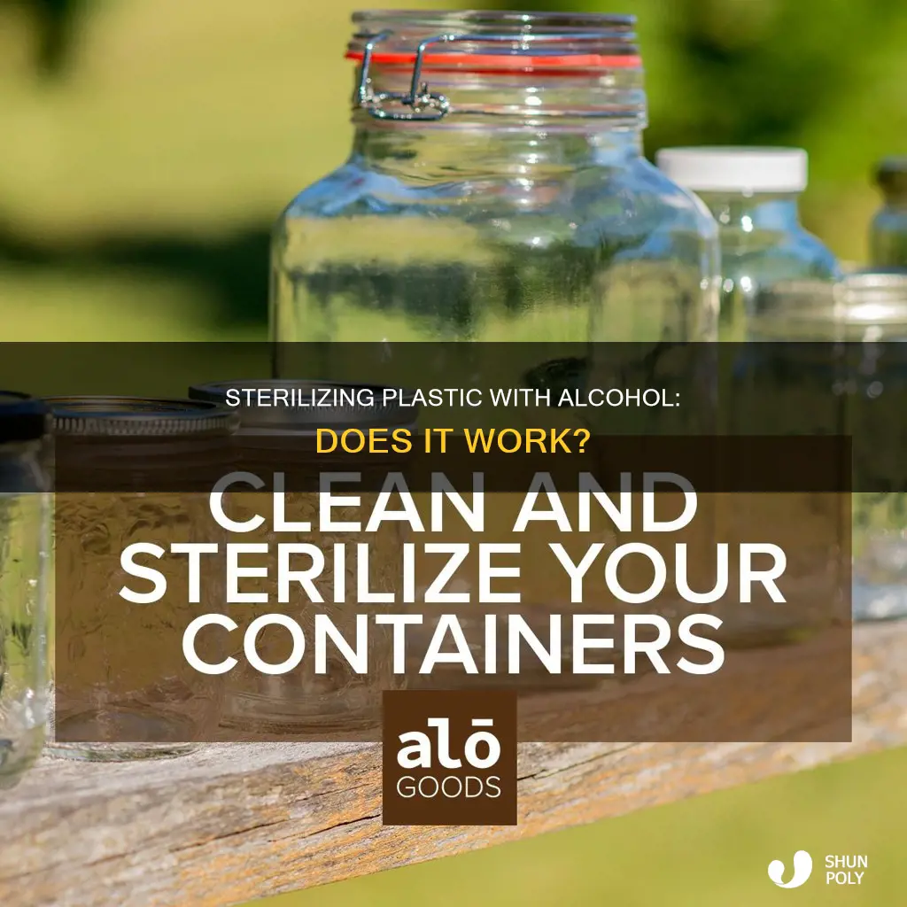 does rubbing alcohol sterilize plastic plastic