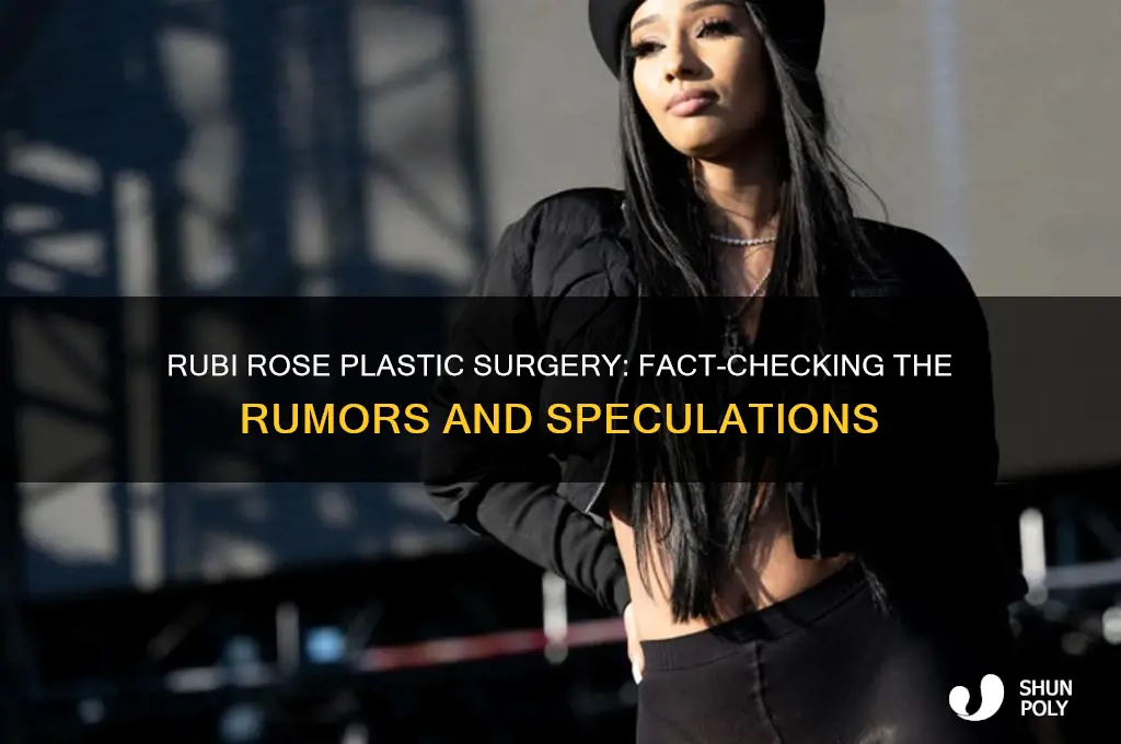does rubi rose have plastic surgery