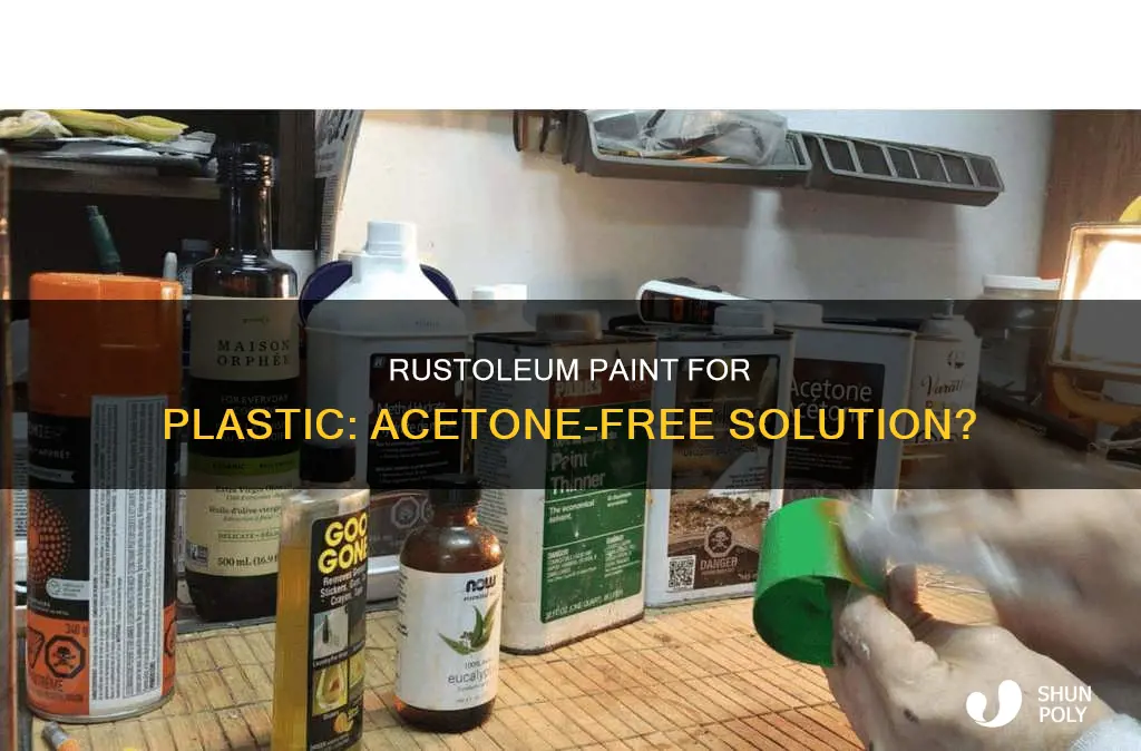 does rustoleum paint for plastic contain acetone