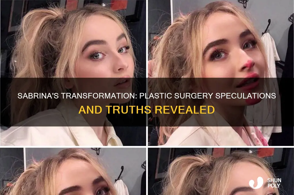 does sabrina have plastic surgery