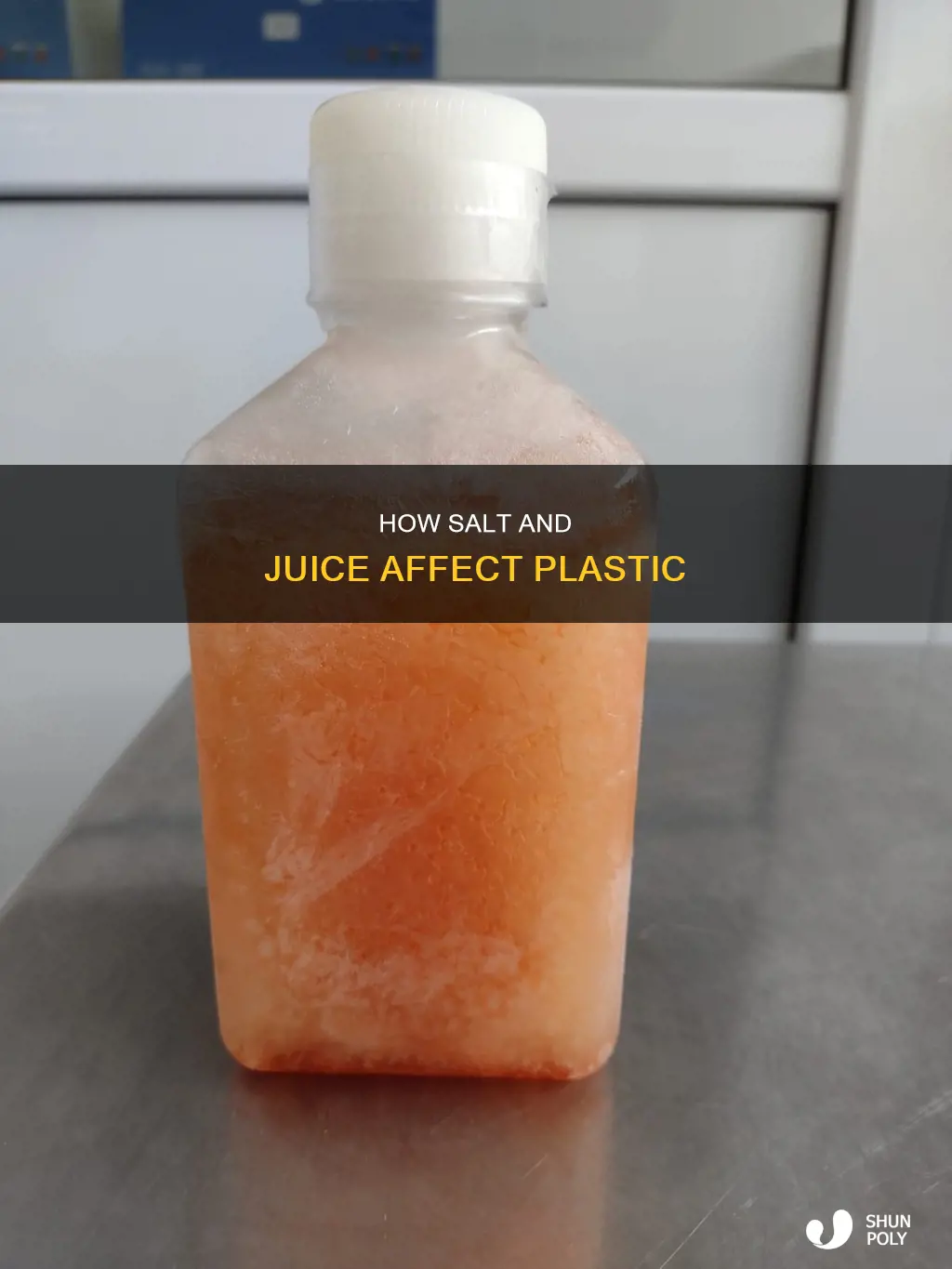 does salt and juice dissolve plastic