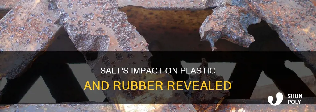 does salt damage plastic or rubber