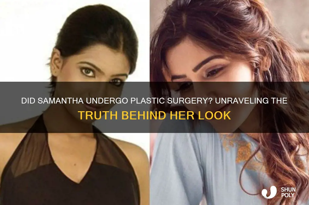 does samantha had plastic surgery