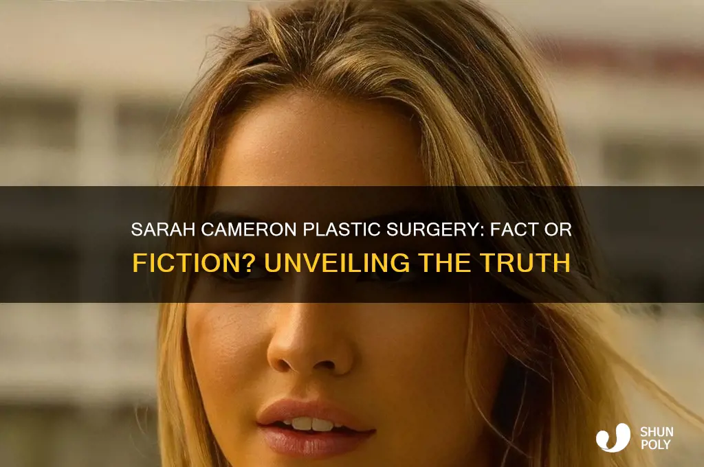 does sarah cameron have plastic surgery