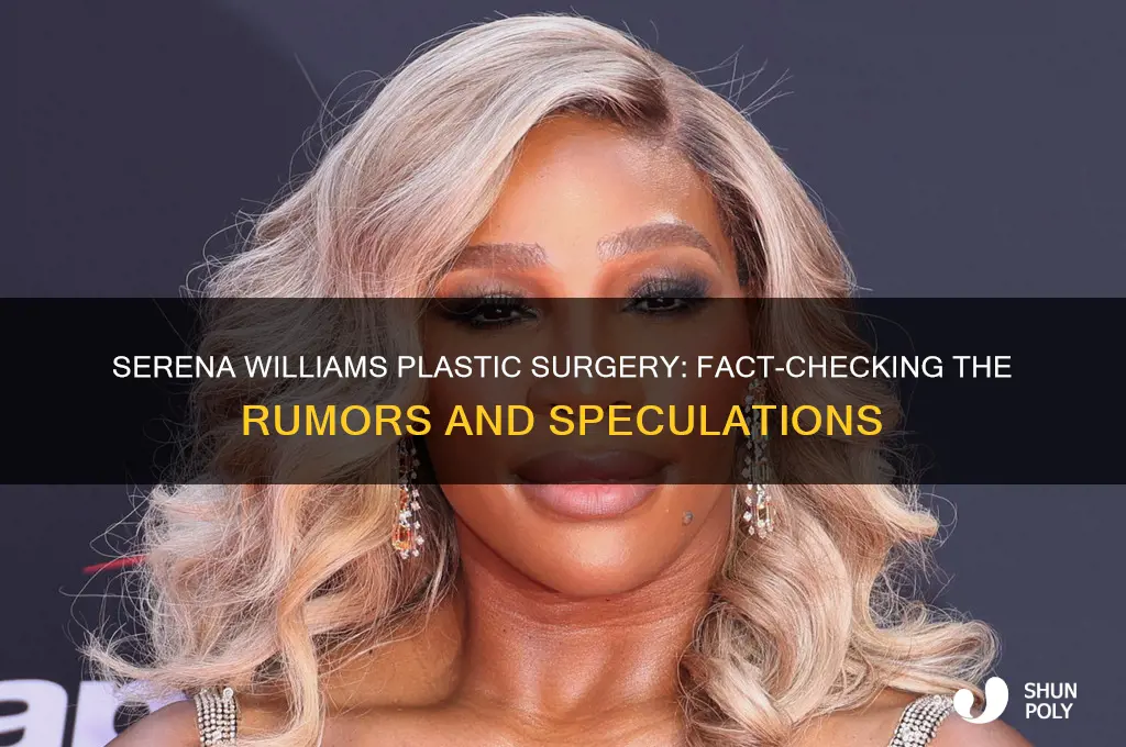 does serena williams have plastic surgery