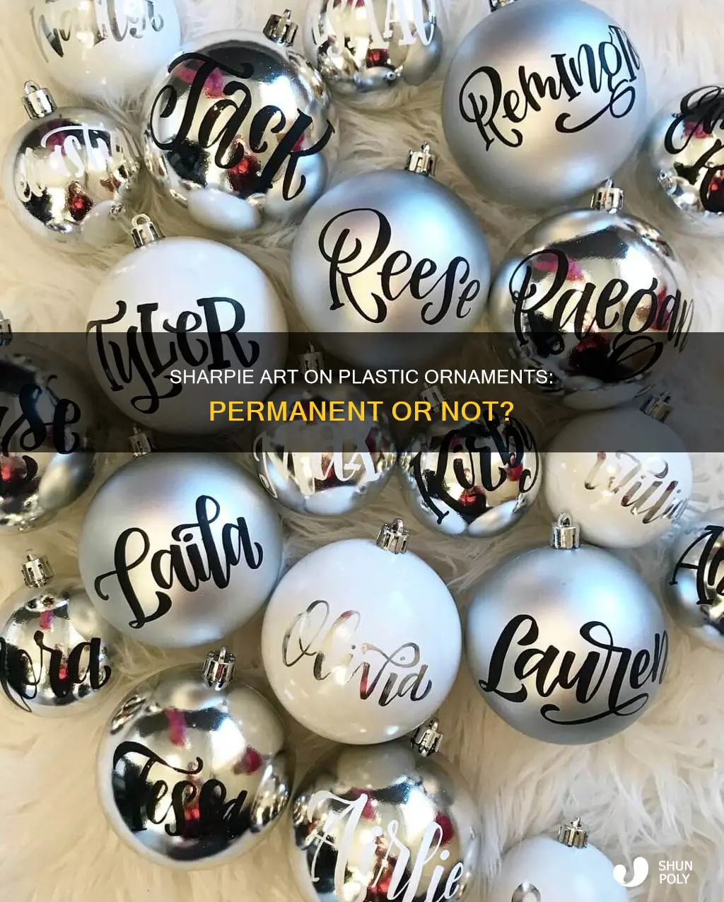 does sharpie stay on plastic ornaments
