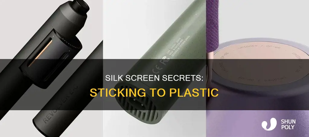 does silk screen stick to plastic
